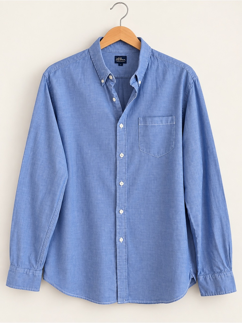 LL Bean 100% cotton Blue Oxford Button-Down Shirt - Classic Men’s Shirt